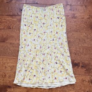 Floral Ann Taylor Midi Skirt